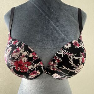 Maidenform Bra 38C Push Up Bra DM9900 Floral Love The Lift Push Up Bra